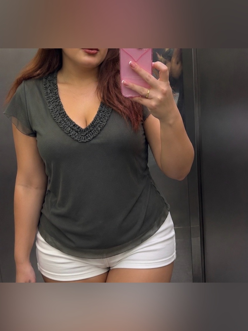 Green Mesh Top